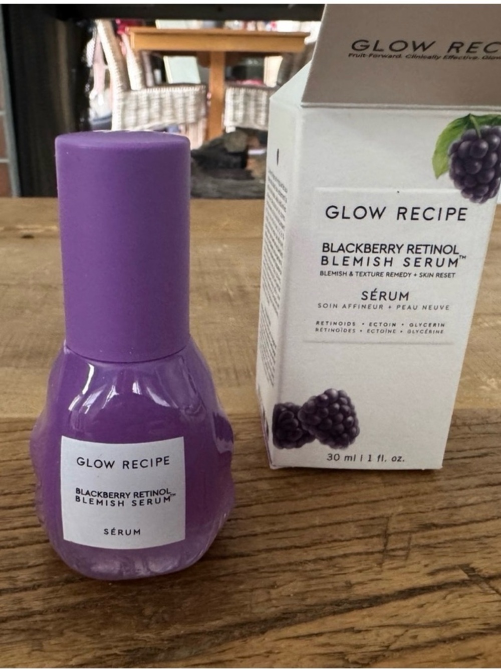 Glow Recipe Blackberry Retinol Blemish Serum - Purple Bottle - Picture 2 of 4